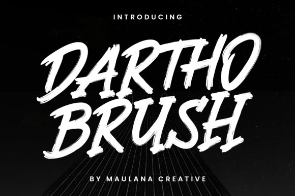 Dartho Brush: A Bold Display Font for Impactful Design