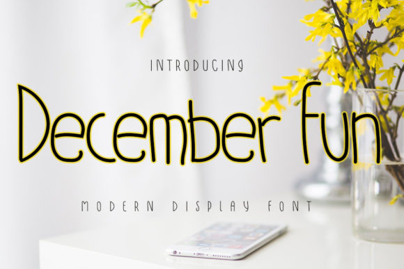 December Fun Font: A Quirky Choice for Children's Designs
