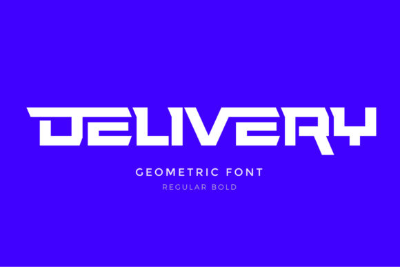 Delivery: A Bold Geometric Display Font for Modern Branding and Creative Expression