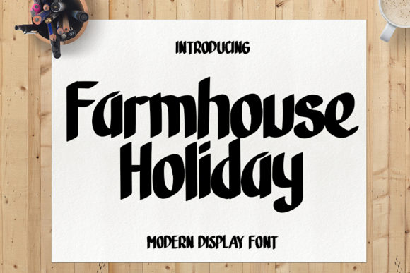 Farmhouse Holiday Font: A Cozy Touch for Your Designs