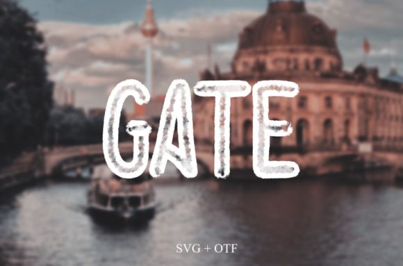 Gate: A Simple and Brushed Display Font for Modern Design
