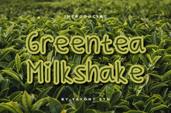 Greentea Milkshake: A Unique Display Font for Modern Creativity