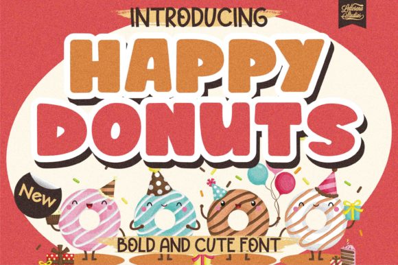 Happy Donuts Font: A Playful Choice for Creative Projects