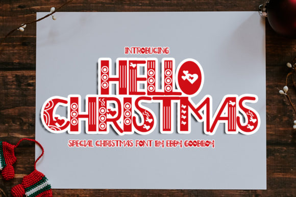 Hello Christmas: A Versatile Display Font for Creative Projects