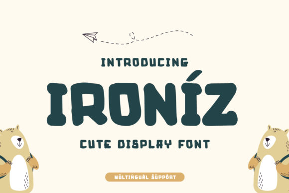 Ironiz: A Bold and Expressive Display Font for Modern Design