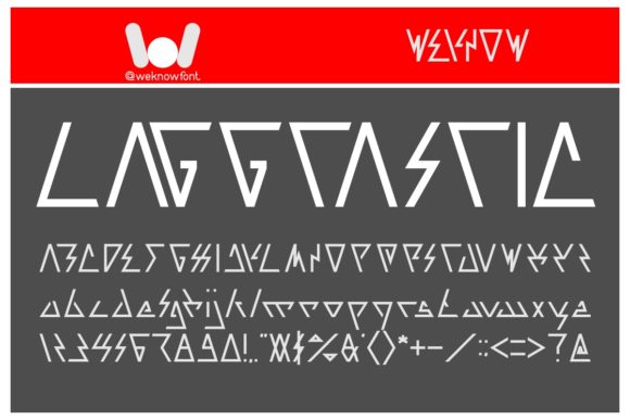 Laggtastic: A Geometric Font for Modern Design and Communication