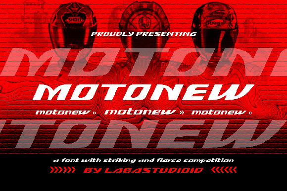 MotoNew: Bold Typography for High-Octane Designs