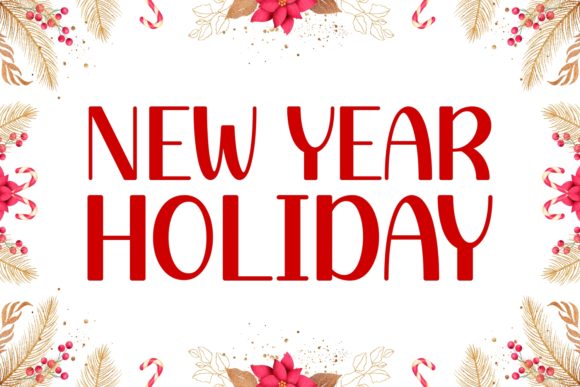 New Year Holiday Font Adds Joy to Your Designs