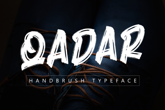 Qadar: A Bold and Brushed Display Font for Modern Branding and Creative Projects