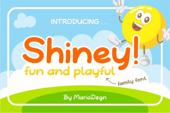 Shiney: A Joyful Display Font for Creative Children-Themed Designs