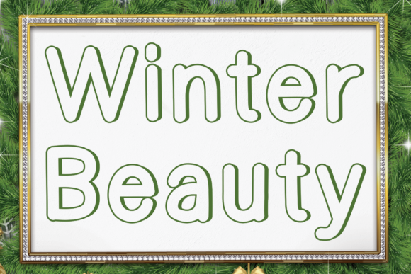 Winter Beauty: A Simple and Natural Display Font for Modern Design